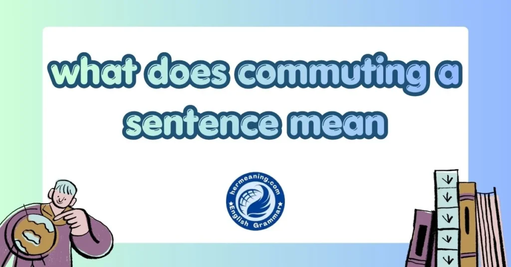 what does commuting a sentence mean