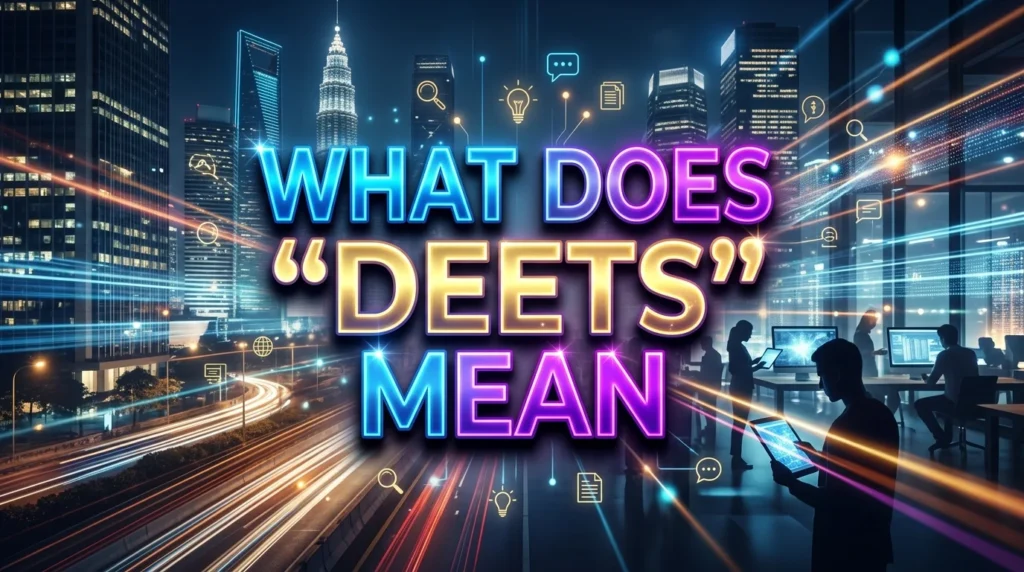 What Does “Deets” Mean