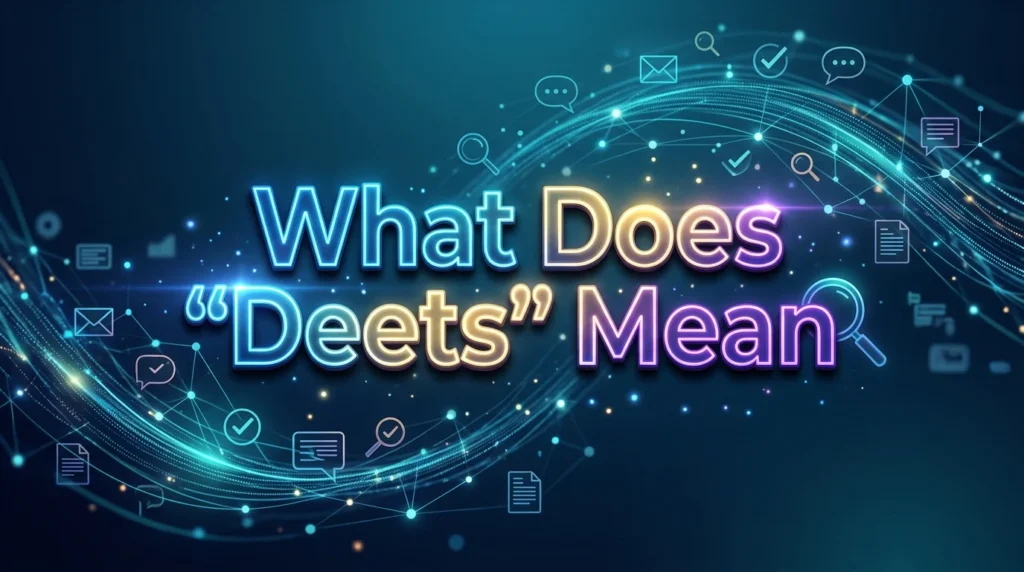 What Does “Deets” Meaning