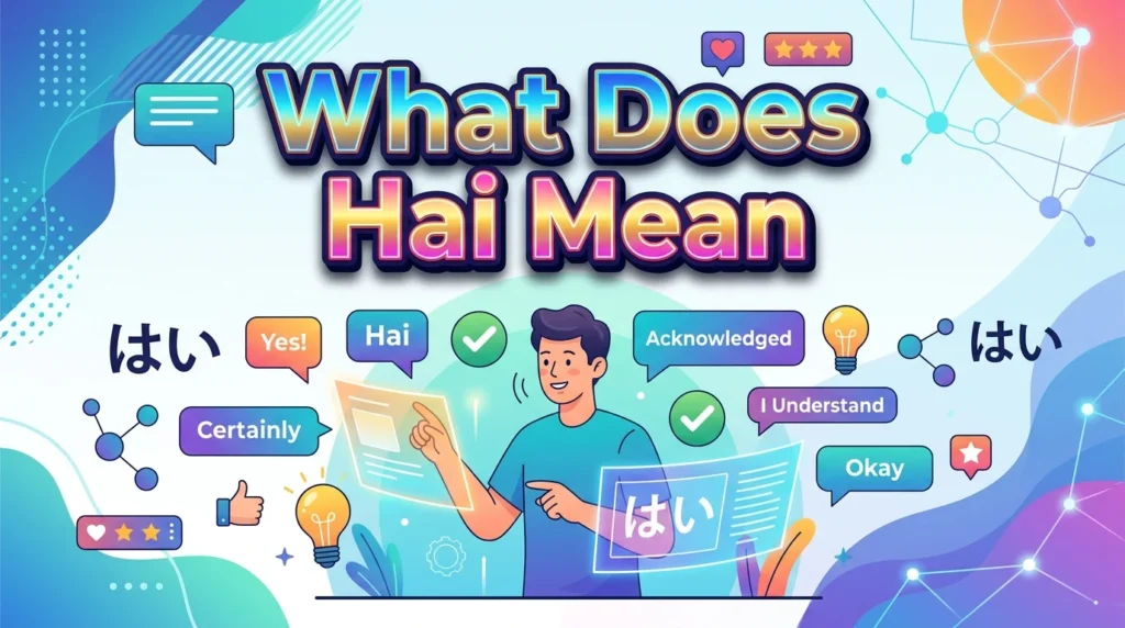 What Does Hai Mean