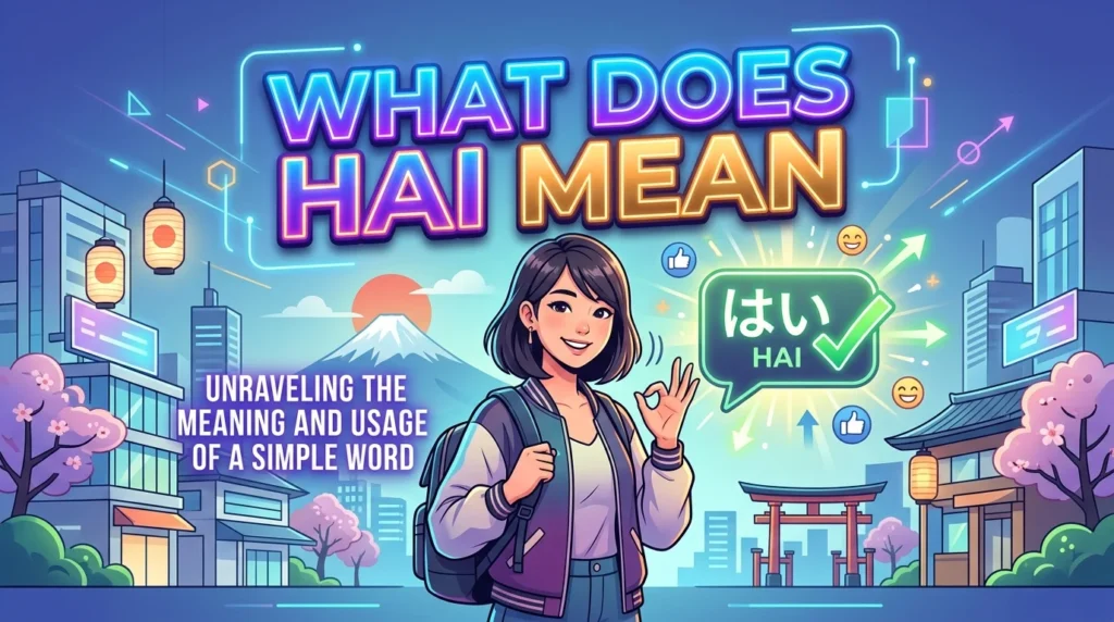 What Does Hai Meaning