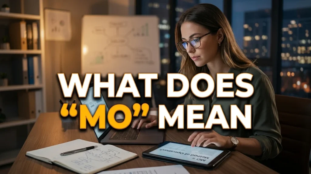 What Does “MO” Meaning