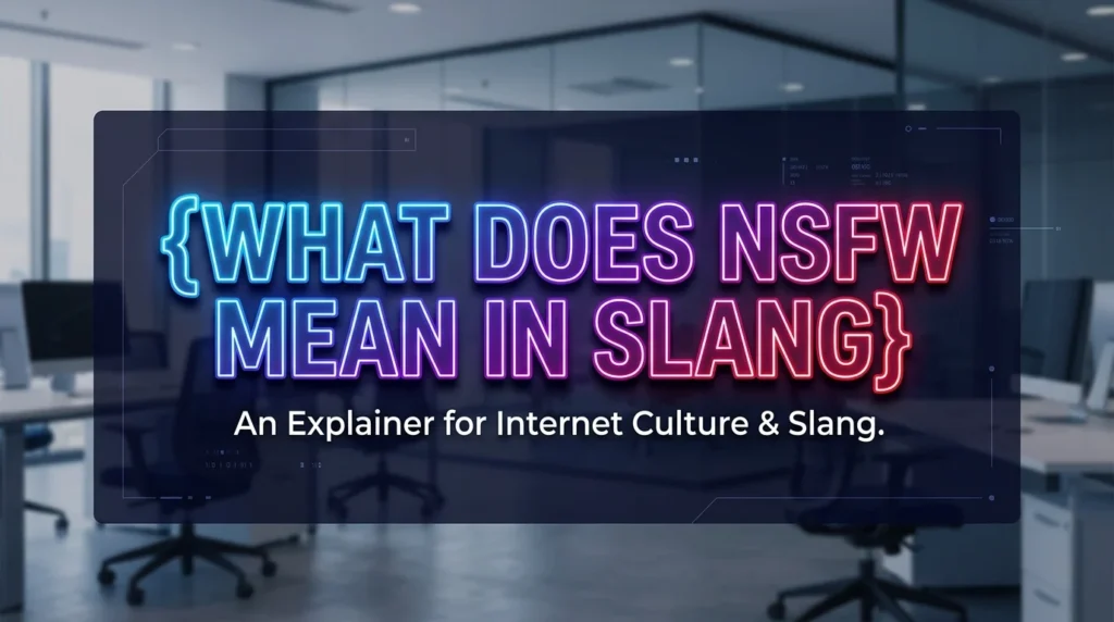 What Does NSFW Mean in Slang