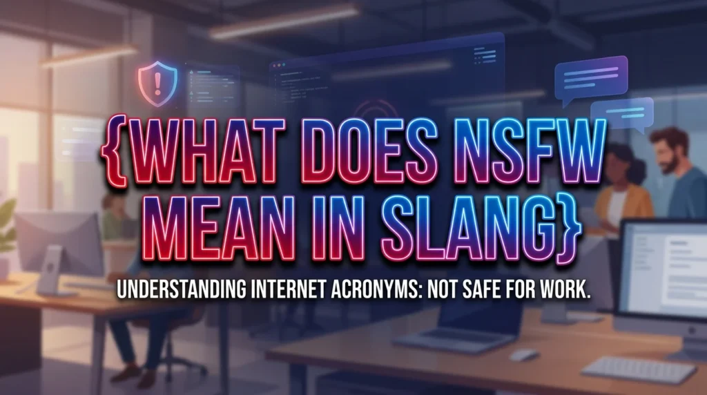 What Does NSFW Meaning