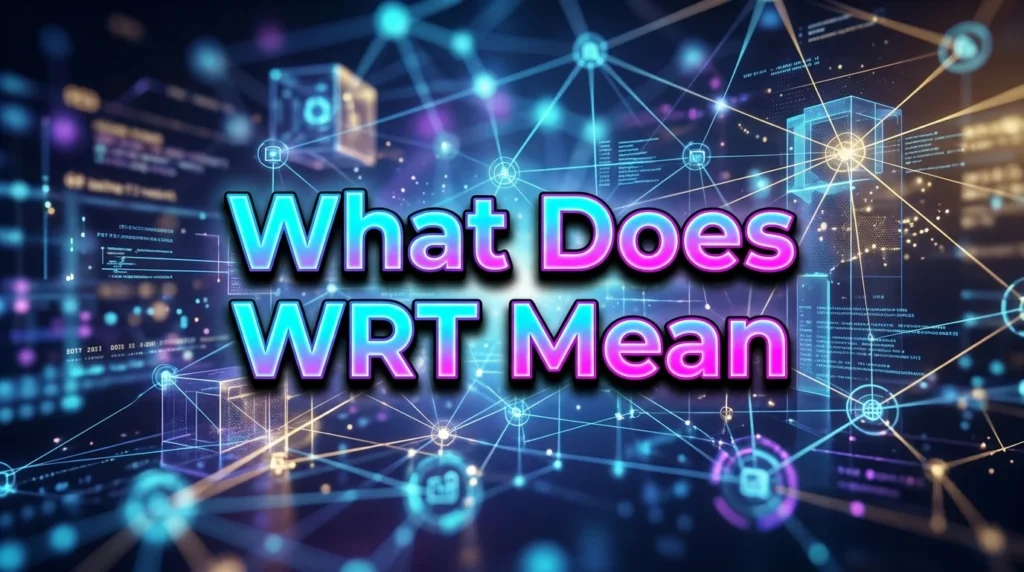 What Does WRT Meaning